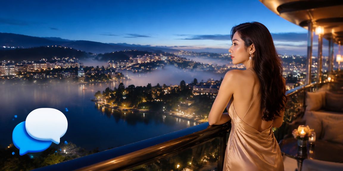 Người dùng tại Đà Lạt sử dụng điện thoại để truy cập nền tảng cá cược trong không khí mát lạnh buổi chiều